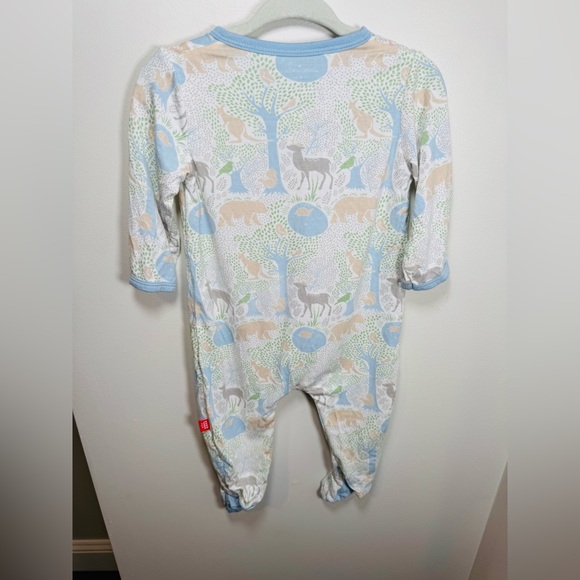 Magnetic Me Acadia Print Footie Pajamas Size 3-6M - Picture 5 of 6